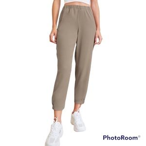 Aritzia Babaton Grey-Taupe High Rise Harvey Joggers Womens 4